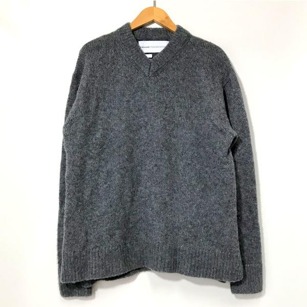 walenode/ウェルノード カシミヤ シルク Vネックニット