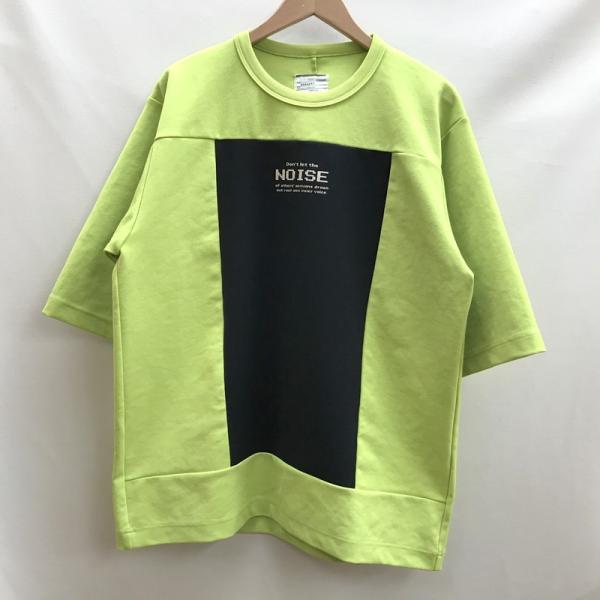 シャリーフ ビッグシルエット 19SS Tシャツ NOISE 19535022 クルーネック サイズ1 Sサイズ 相当 グリーン SHAREEF  トップス E1370★