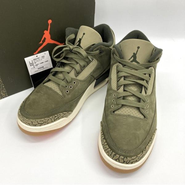 NIKE ナイキAIR JORDAN 3 RETRO Family Affair DN3707-202 スニーカー 27.5cm 美品 メンズ カーキ 靴 ★408