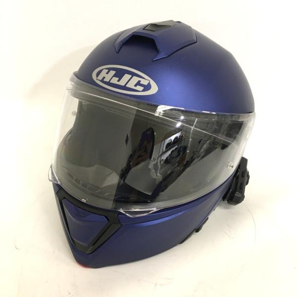 HJC i90 システムヘルメット 除菌消臭済 セミフラットメタリックブルー