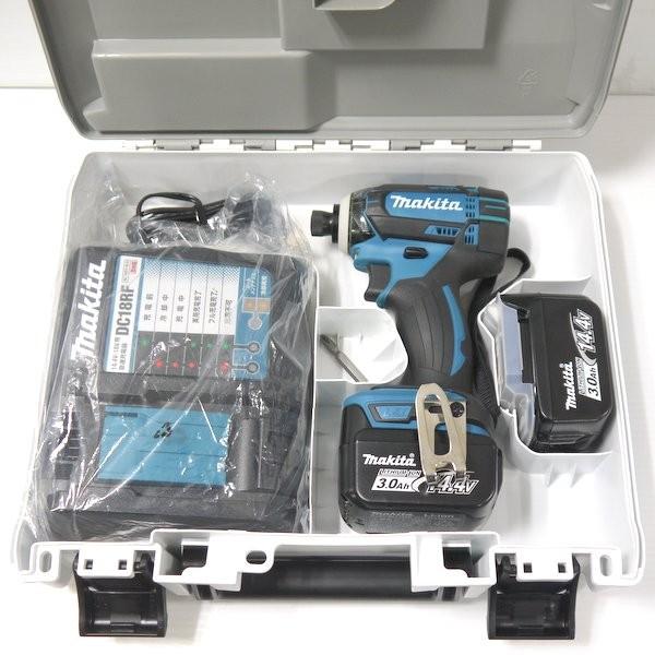 マキタ 充電式インパクトドライバ TD138DRFX 美品 14.4V 3.0Ah 青 