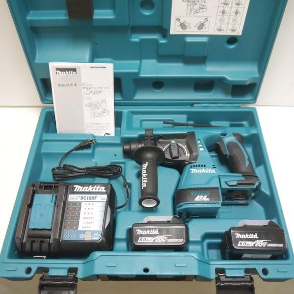 マキタ 24mm 充電式ハンマドリル HR244DRGX 青 18V 6.0Ah SDS マキタ 24mm 充電式ハンマドリル HR244DRGX 青 18V 6.0Ah SDS