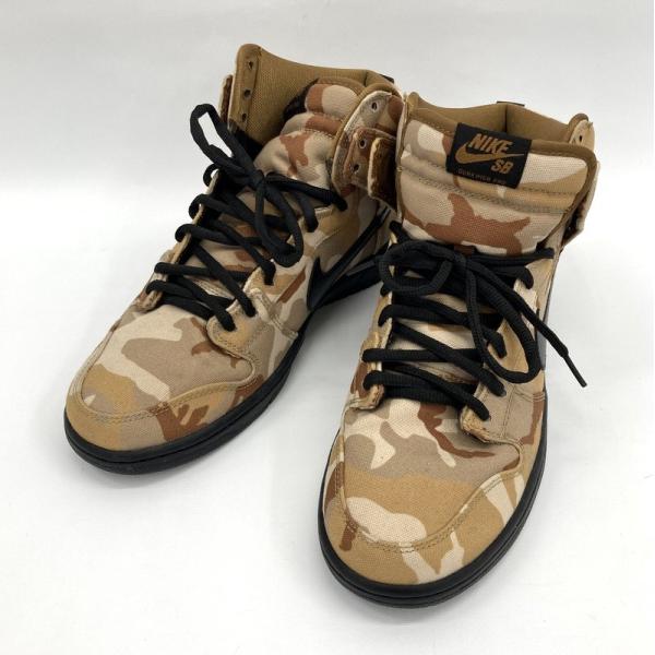NIKE SB ナイキ スニーカー Dunk High Pro Parachute Beige Black-Ale Brown Desert Camo BQ6826-200 27cm メンズ ベージュ ブラウン 靴 ★SS1138