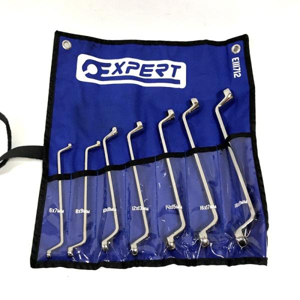 【中古】【動作OK】【店頭引取限定】オフセットメガネレンチ6本セット　9,680円（税込） エキスパート 7Pc オフセットメガネレンチセット E111712 保存袋付き