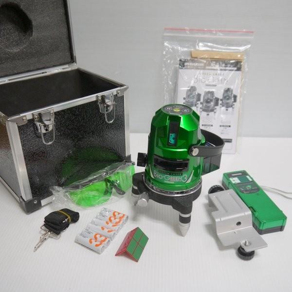 YAMASHIN バイオシリーズ グリーンレーザー墨出し器 Bio-G3 受光器つき 