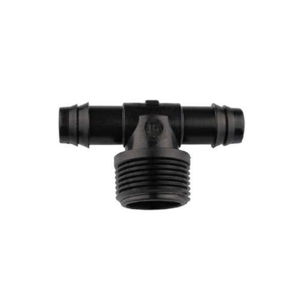 イリテック点滴パイプ継手オスネジチーズジョイントAP-2013T PP13mm × PP13mm × 3/4