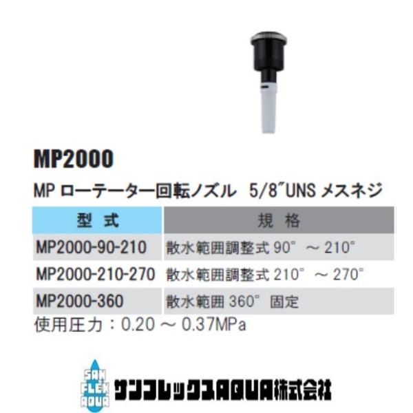 MP2000 MPローテーター回転ノズル　5/8