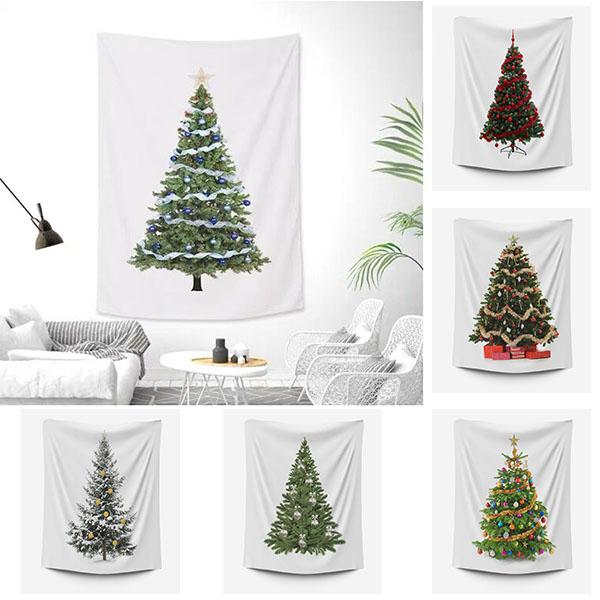 ★クリスマスツリーのタペストリーは、クリスマスの時期にどんな部屋でも目を引く焦点になります。伝統的な木のようにスペースを取りすぎず、部屋の壁などの単調なスペースを素晴らしい雰囲気で飾ることができます。クリスマスシーズンにぴったりのアクセサリ...