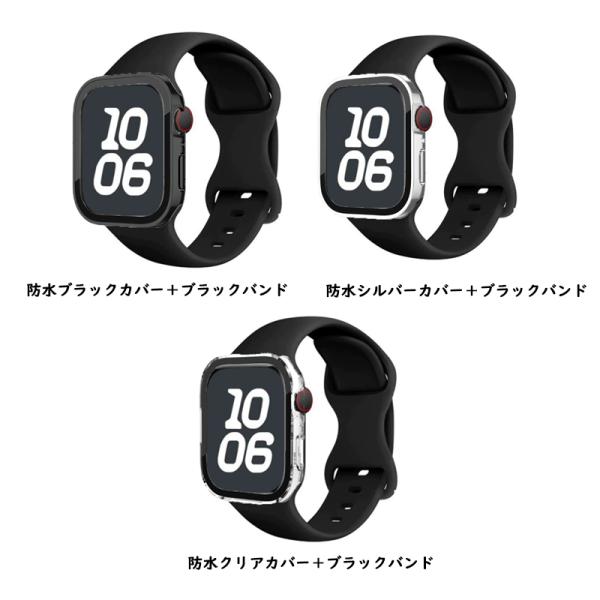 �A�b�v���E�H�b�`�o���h�J�o�[�Z�b�g Apple watch�x���g�J�o�[ ��̌^ �V���R�� �h�������K���X�J�o�[ 40 41 42 44 45 46 49mm ���i�摜2