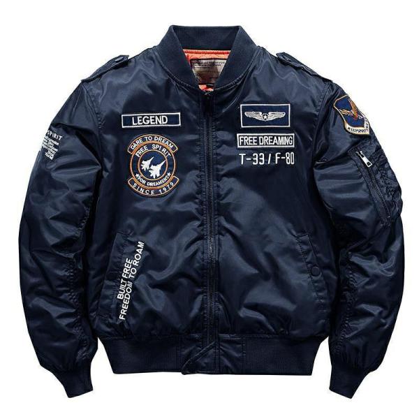 ジャケット メンズ 秋冬 フライトジャケット 厚手 綿 トップス 防寒 スタンド襟 ミリタリー アメカジ 冬 ジャンパー カジュアル バイク アウター アウトドア