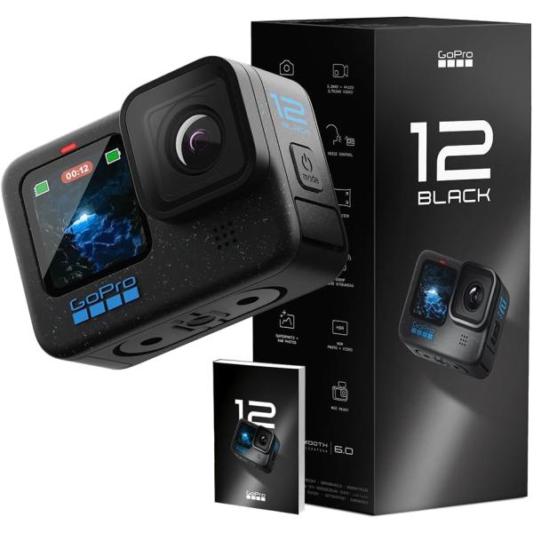 GoPro HERO12 Black  5.3K60 10bit GP-Log HDR 手ブレ補正 防水10m アクションカメラ 【国内正規品】