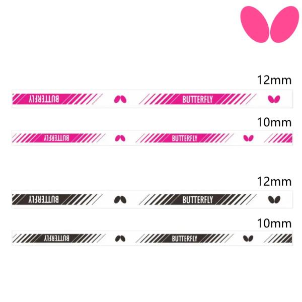 ★ラケットのエッジを保護する。●商品名　バタフライ　WB・プロテクター 76990●カラー918：ホワイト×ブラック921：ホワイト×ロゼ●サイズ長さ：48cm幅：10mm（410）、12mm（412）●原産国　日本★メール便選択可能商品で...