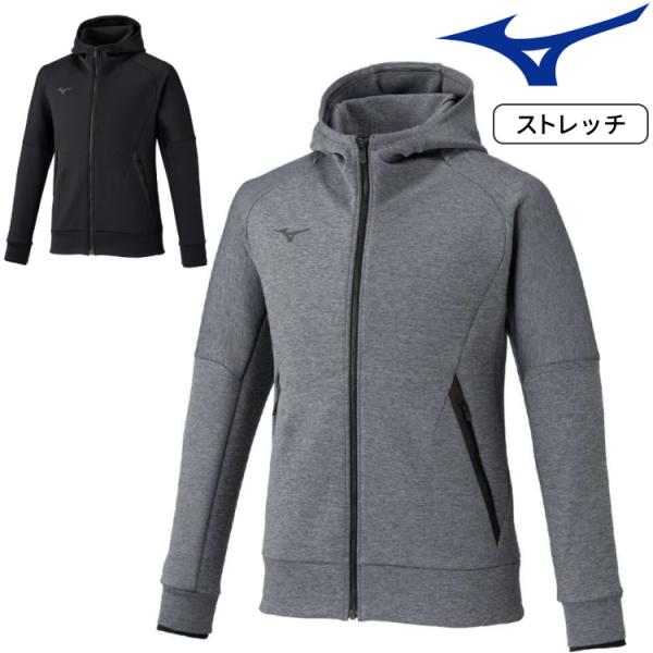 ミズノ MIZUNO ストレッチスウェットフーディジャケット メンズ レディース トレーニングウエア 32MCC050