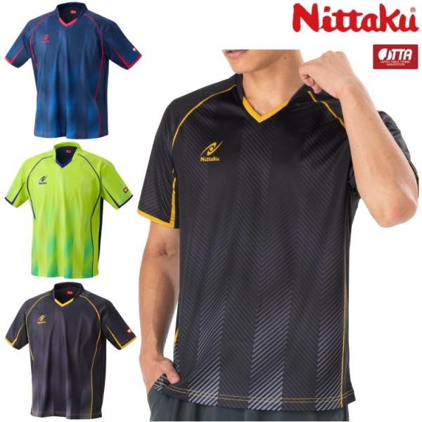 卓球ユニフォーム ニッタク Nittaku レイスラッシュシャツ メンズ レディース ジュニアサイズ対応 NW-2225