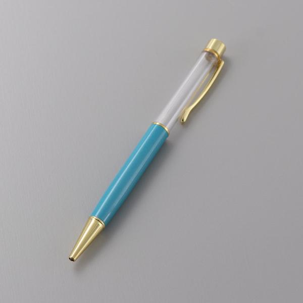 ハーバリウムボールペン 本体 ターコイズブルー (5本入り)_No.770718