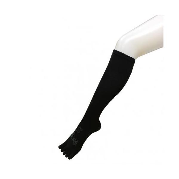 ゆびのばロング ブラック 25.5-28.0cm 5本指 ゆびのばソックス