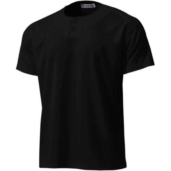 P2710 セミオープンベースボールシャツ 色(ブラック) サイズ(１５０)