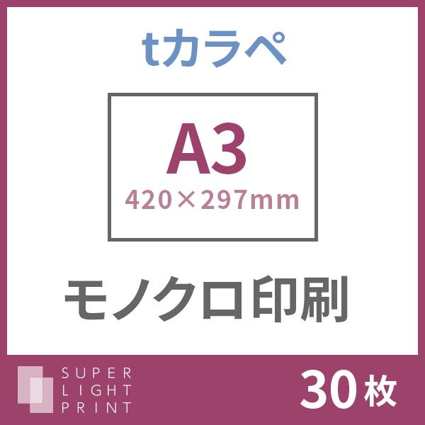 Tカラペ モノクロ印刷 A3サイズ 30枚 Morenotafurt Com