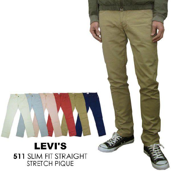 LEVI'S 511 リーバイス パンツ スリム チェック ストレート Levi's パンツ メンズ/LEVI'S リーバイス 511 ストレッチ・ピケ