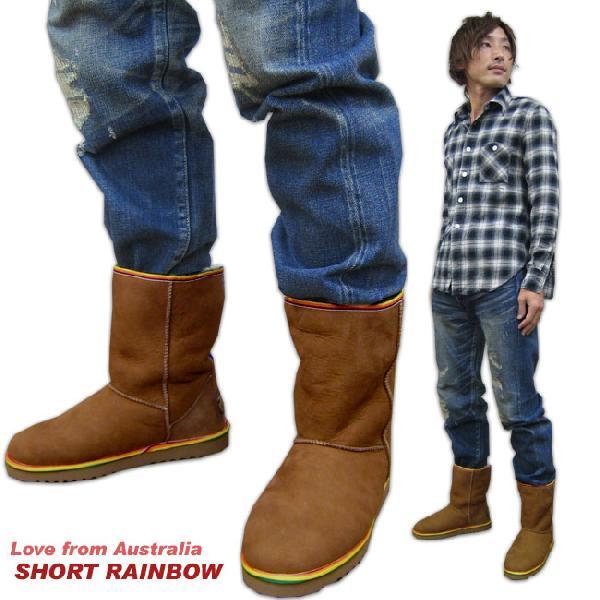 LOVE FROM AUSTRALIA ラブフロムオーストラリア SHEEP SKIN RAINBOW 