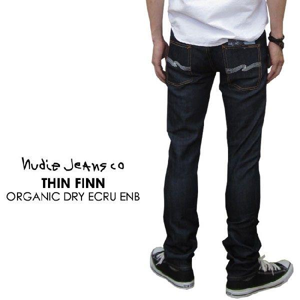 Nudie ヌーディー・ジーンズ シンフィン （オーガニック コットン・デニム スキニー タイトフィット）THIN FINN " ORGANIC DRY EMBO" :40161-1002:SUPER - 通販 - Yahoo!ショッピング