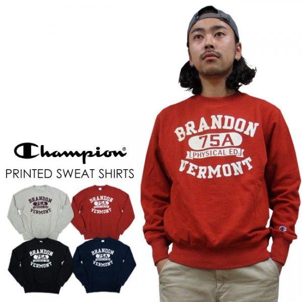 Champion チャンピオン カレッジプリント スウェットシャツ Champion チャンピオン カレッジプリント スウェットシャツ