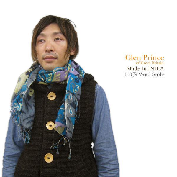 Glen Prince(グレン プリンス) ウール ストール MADE IN INDIA : SUPER 