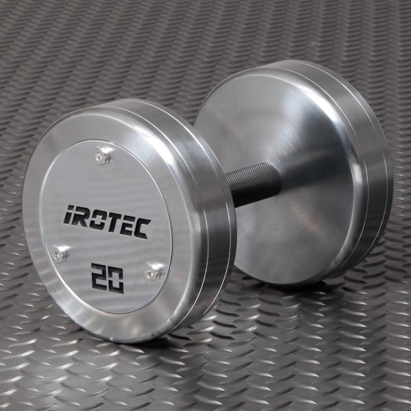 iROTEC 20kg ジムダンベル ① IROTEC（アイロテック） ハードクロームジムダンベル20KG / ダンベル