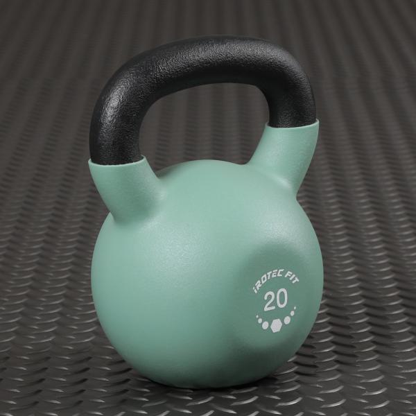 IROTEC FIT（アイロテック フィット）ネオプレーン ケトルベル ピスタチオグリーン 20KG  / ダンベル 鉄アレイ 鉄アレー 筋トレ器具 ダイエット器具 有酸素運動