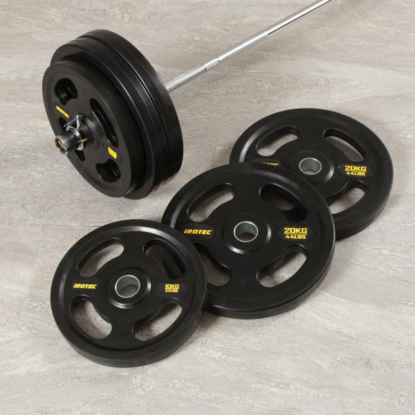 IROTEC（アイロテック） オリンピックラバーバーベル115KGセット[183cm