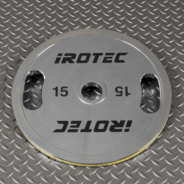 IROTEC（アイロテック） オリンピッククロームプレート15KG【1枚】 穴