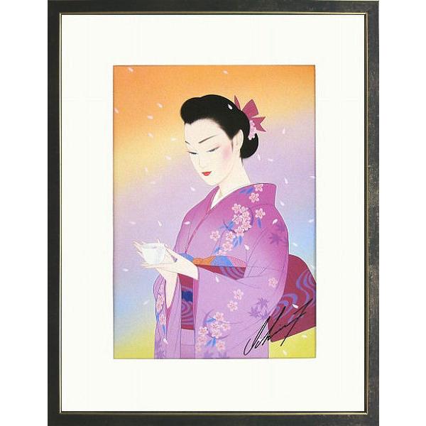 鶴田一郎『花衣』複製画 【額付 版画】 : ギャラリー明日香 鶴田一郎『花衣』複製画 【額付 版画】 : ギャラリー明日香
