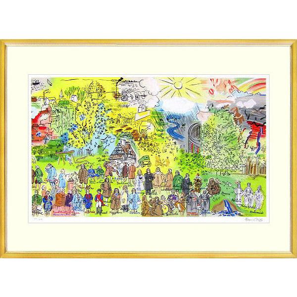 ラウル・デュフィのジークレー版画 ラウル・デュフィ『電気の精』ジクレー 【絵画 額付 新品 版画