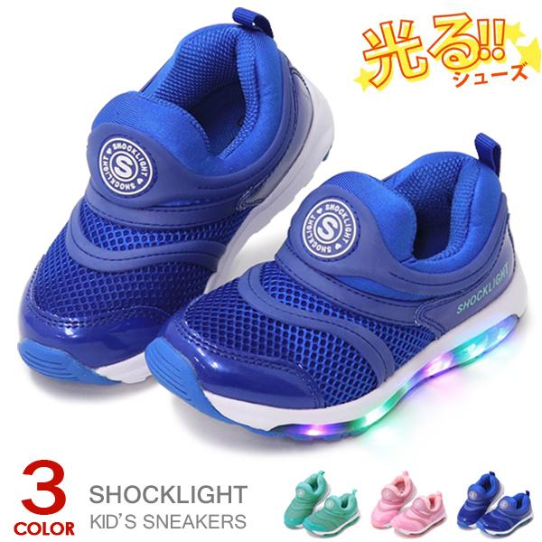 光る靴 キッズ スニーカー スリッポン 男の子 女の子 キッズシューズ 運動靴 軽量 Shocklight 19 Superfoot 通販 Yahoo ショッピング
