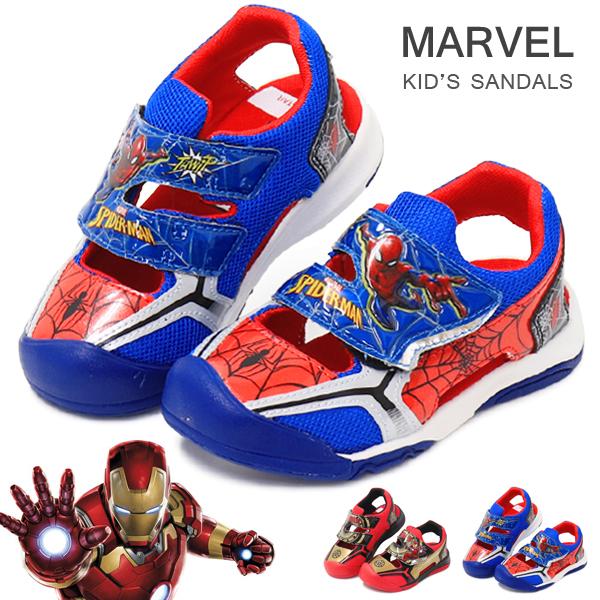 MoonStar マーベル サンダル キッズスパイダーマン アイアンマン