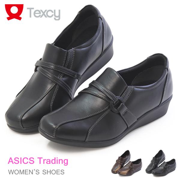 Texcy アシックス テクシー レディース スリッポン コンフォート