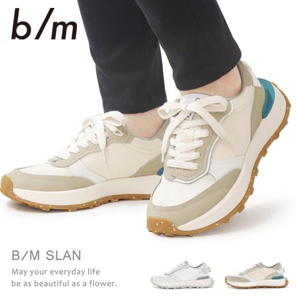 ムーンスター スニーカー レディース メンズ 厚底 スリッポン ダッドシューズ ビーエム B/M スラン