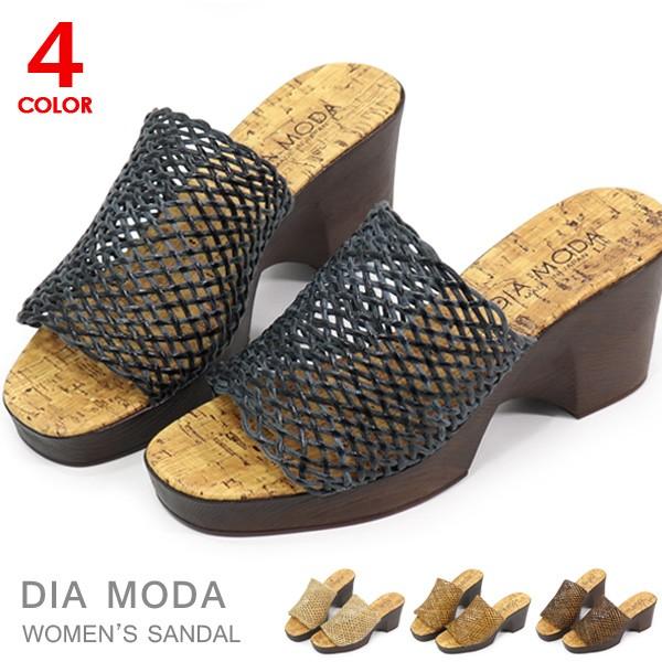サンダル 厚底 ヒール レディース 厚底サンダル ウェッジソール 歩きやすい DIA MODA
