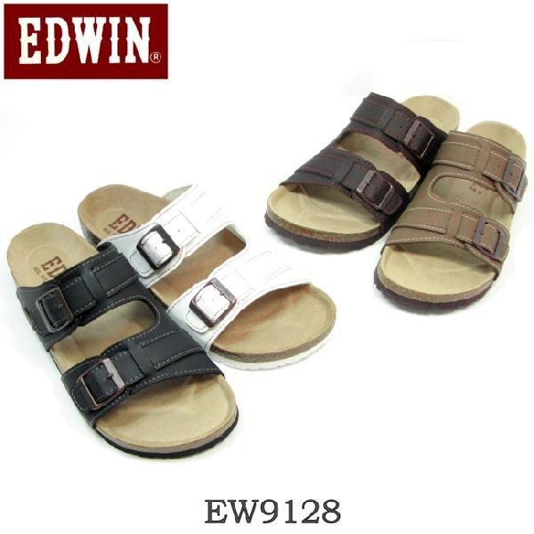 EDWIN サンダル メンズ フットベットサンダル フラットサンダル コンフォートサンダル EW9128