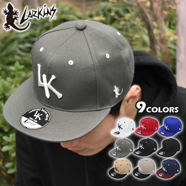 ■ アメリカ発のブランド、LARKINS(ラーキンス)のBBキャップです。■ フロントの「LK」はボリュームのある厚みの刺繍で施されていてます◎■ ツバにはLARKINSのライセンスシール付き！■ サイズ・・・高さ約11.5cm×ツバの長さ...