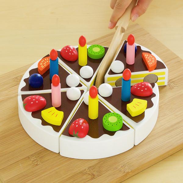 ままごと お店屋さんごっこ 木製 森のあそび道具シリーズ たのしいケーキ職人 My special cake