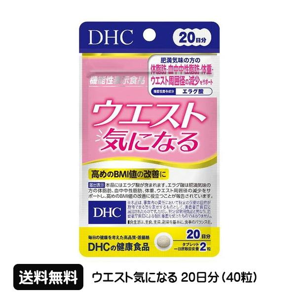 訳あり 送料無料 DHC ウエスト気になる 20日分 (40粒) 賞味期限2027年9月 サプリメント 健康食品 機能性表示食品 (届出番号 F309) サプリ ☆1【3167】