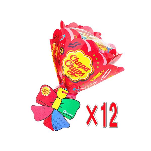 ※北海道・東北・信越・沖縄・離島は追加送料あり※※こちらは1ケース(送料無料)での販売ページです※30分おまかせキャンディ「チュッパチャプス」から今年も可愛いフラワーブーケが登場！手軽に送れて、みんなが笑顔になる “ チュッパチャプス フラ...