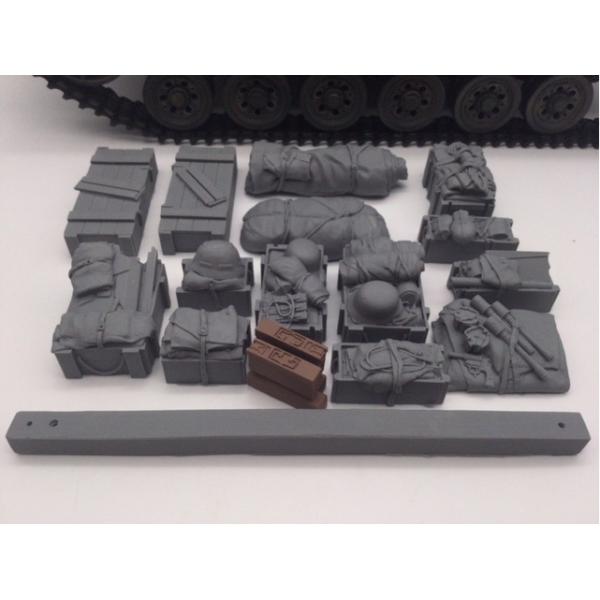 戦車　レジンパーツセット VG 1/15〜1/16 ドイツ軍戦車用 レジン製 ハイグレード 車載