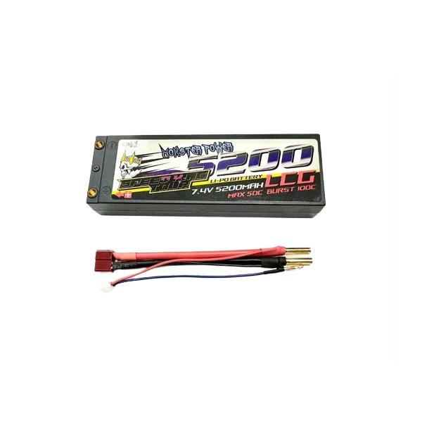 Li-Po 7.4V モンスターパワー 5200mAh 50C LCG [RCF-5200-50C-LCG