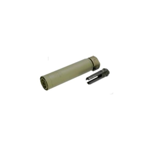 AngryGun Surefire SOCOM556RC3タイプQDサイレンサー14逆FDE