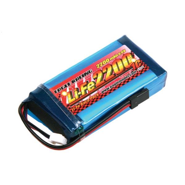 Li-FeバッテリーEA2200/6.6V1C 送信機用平型(4PK) [EG-3377U