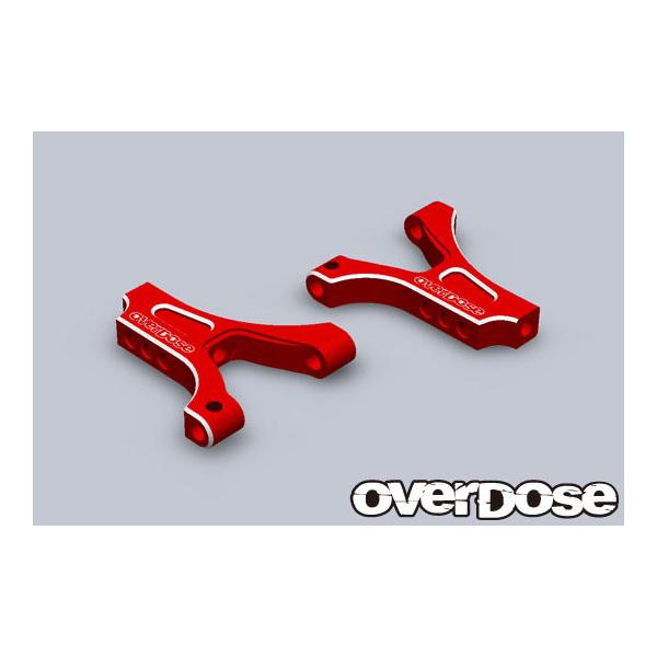 overdose ESアルミフロントロアアーム ES アルミフロントサスアーム(For OD / レッド) [OD2866] : スーパー