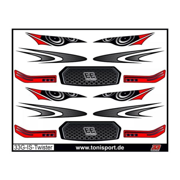 33Graphix インサイドヘッドライト/グリルステッカー(ツイスター用