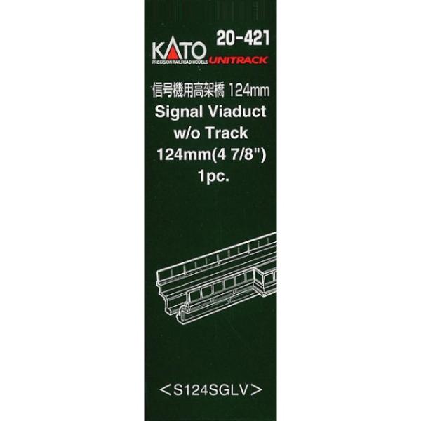 KATO N-GAUGE 23024　BRIDGE SECTION　S124SGL　信号機用高架橋（1本） wyw801m Amazon | KATO Nゲージ 信号機用高架橋124mm 線路なし 20-421 鉄道模型